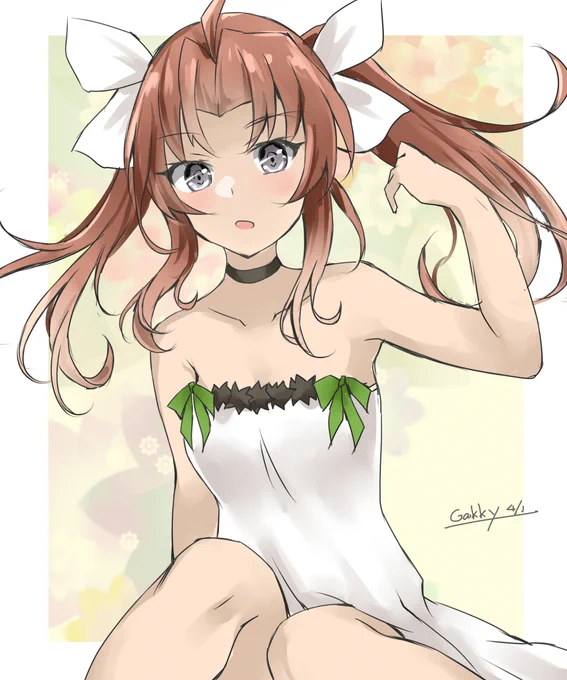 #艦これ版真剣お絵描き60分一本勝負_20220401
#艦これ版深夜の真剣お絵描き60分一本勝負
陽炎ちゃん 