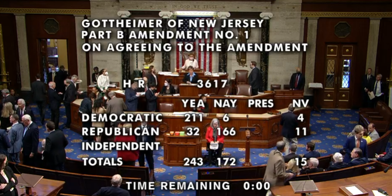 DrChrisBriggs's tweet photo. H.R. 3617 #MOREAct Amendment 1 #Gottheimer Amendment (NHTSA study on #Cannabis impairment) passed by a vote of 243-172. Still 2 more amendments to vote on & motion to recommit before final passage of H.R. 3617. Should be around noon. $SNDL $TLRY #SNDL #PotStocks #CannabisStocks https://t.co/54ONadZD7V