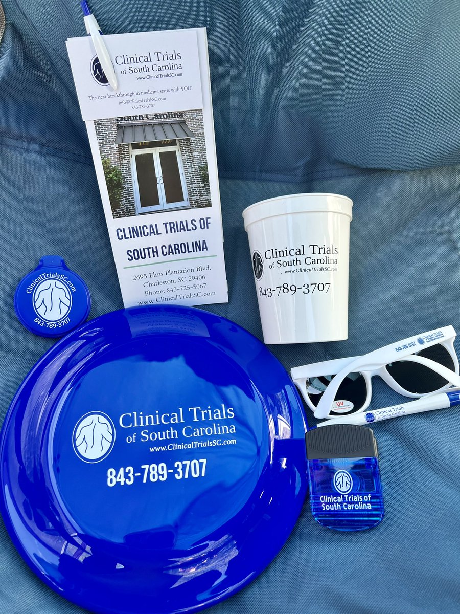 ClinicTrials_SC's tweet photo. Come see us this weekend! Our team is at the #FlowertownFestival in Summerville, SC. Try your luck on our prize wheel to win some cool swag! 🎉  We also have information about our current and upcoming trials. 

We are located at booth M103 in between 2nd and 3rd street. https://t.co/IVD56SDCkw