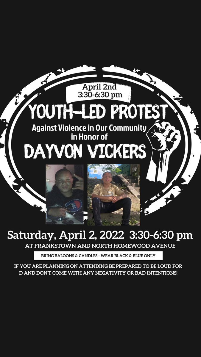 PghHype's tweet photo. 🚀Hey this Sanai…I really want y’all to come to the youth-led protest against violence. Tomorrow, 3:30 at Frankstown &amp; N. Homewood Ave

I’m gone miss him selling water &amp; snacks to get a dirt bike. So come out y’all we need to make some noise for D. If you can’t come just repost. https://t.co/ft2KdqRHgl