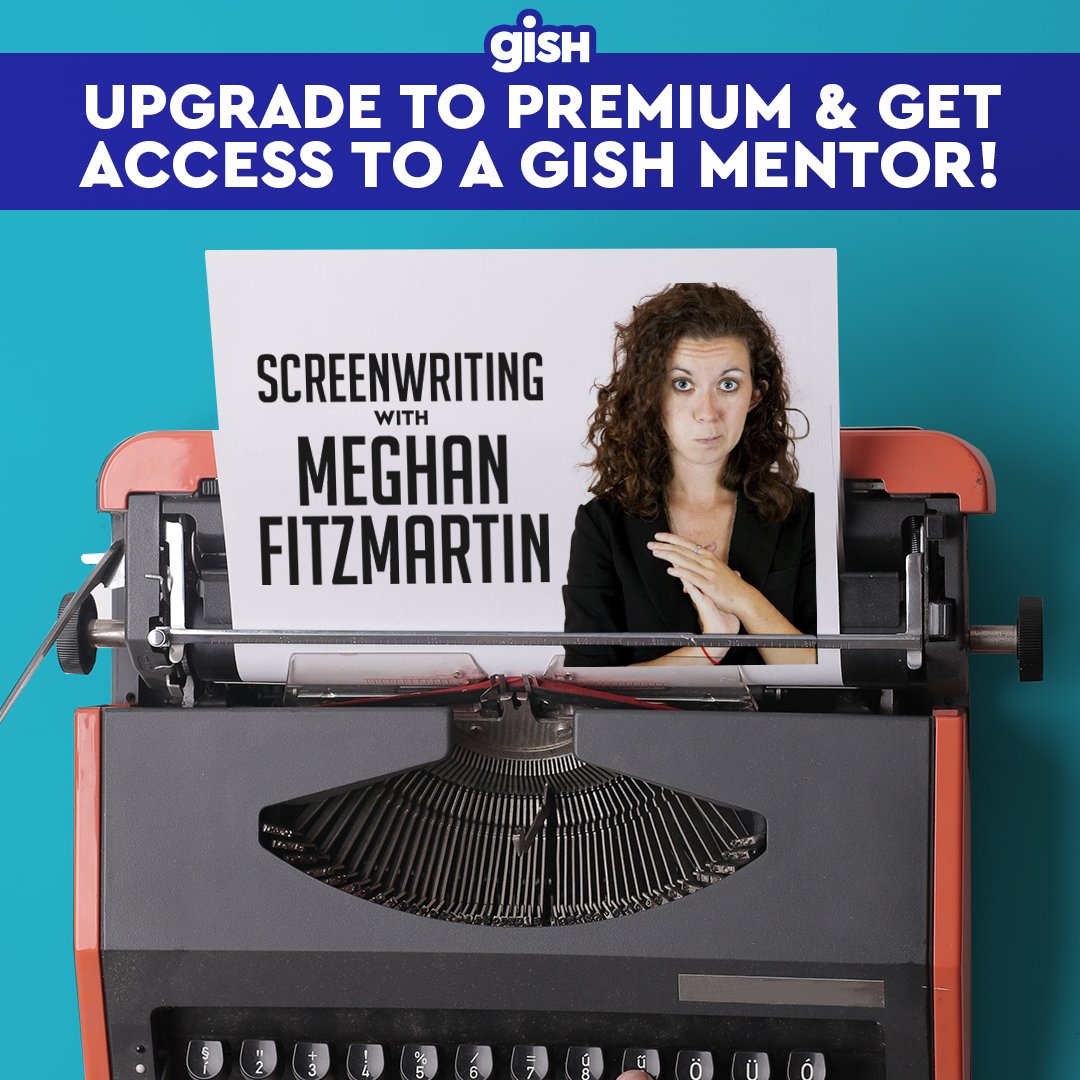 GISH's tweet photo. We're proud to announce our third &amp; final #GISH Genius Mentor Workshop: Screenwriting with @megfitz89! A writer on @cw_spn &amp; DC's Super Hero Girls, Meghan will teach you the basics of cinematic storytelling! Upgrade your #BookBash by TONIGHT at 10pm PT: https://t.co/U8pZzU7N1y https://t.co/epEEKLbvD6