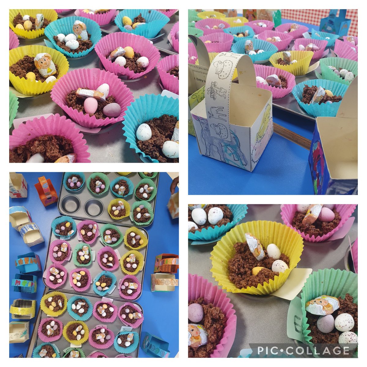 ststephensSW8's tweet photo. Reception enjoyed making Easter baskets and chocolate crispy cakes! π«π£ π° What a tasty treat! ππ°β₯οΈ #StStephensReception #StStephensEYFS #StStephensCommunity https://t.co/c3Cj0qx1yD