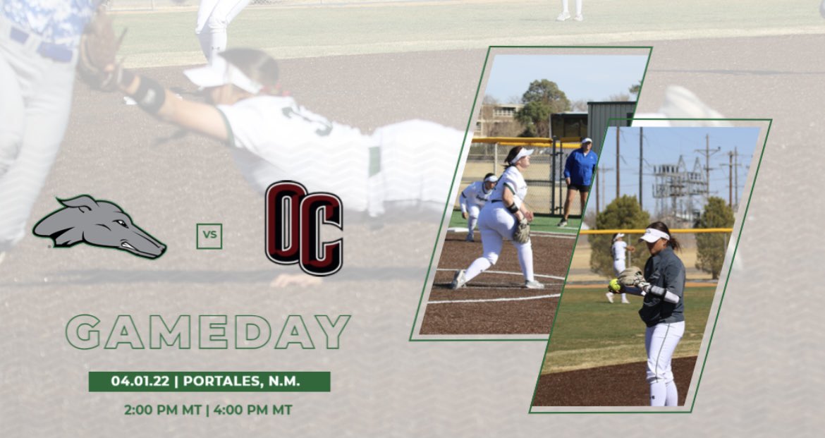 ENMUSoftball's tweet photo. ENMUSB looks to take on Oklahoma Christian today at 2:00 & 4:00 in an LSC matchup in Portales. #ALLIN #gameday #HOUNDS #ENMUSB https://t.co/oICn5J23pI