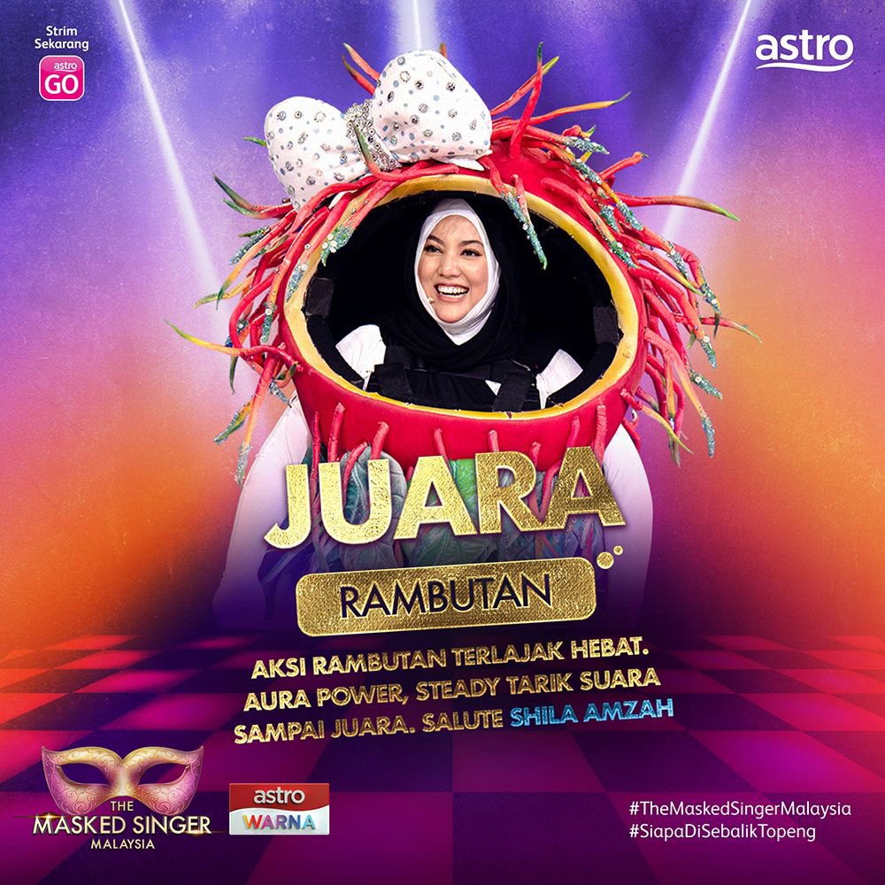 hoelymelayu's tweet photo. PEMENANG PEMENANG #themaskedsingermy2
Kini Semua terbongkar!
Kuasa Tekaan Anda Amat Dihargai..
Terima Kasih Malaysia! #themaskedsingermalaysia https://t.co/FXps236j1C