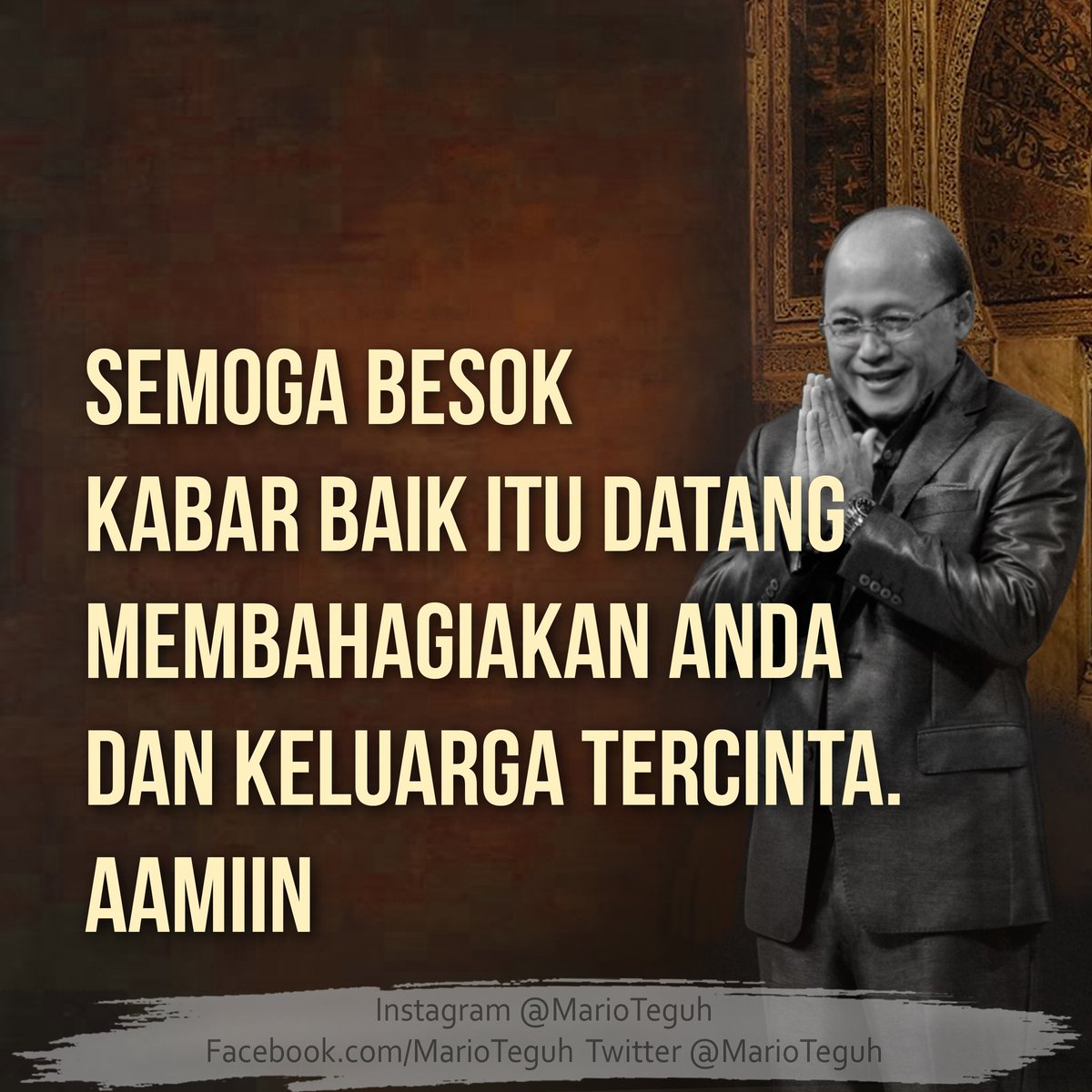 Mario Teguh tweet media