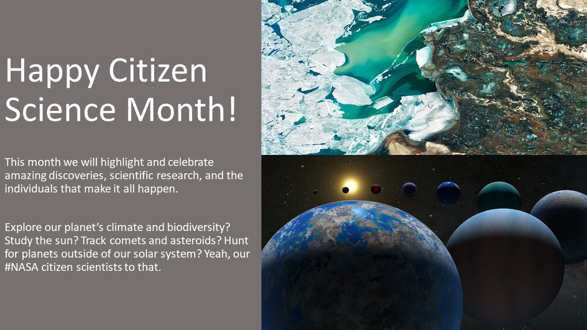 DoNASAScience's tweet image. April is #CitizenScienceMonth and we&apos;re here for it 🌎 👩‍🔬 

#NASA #DoNASAScience