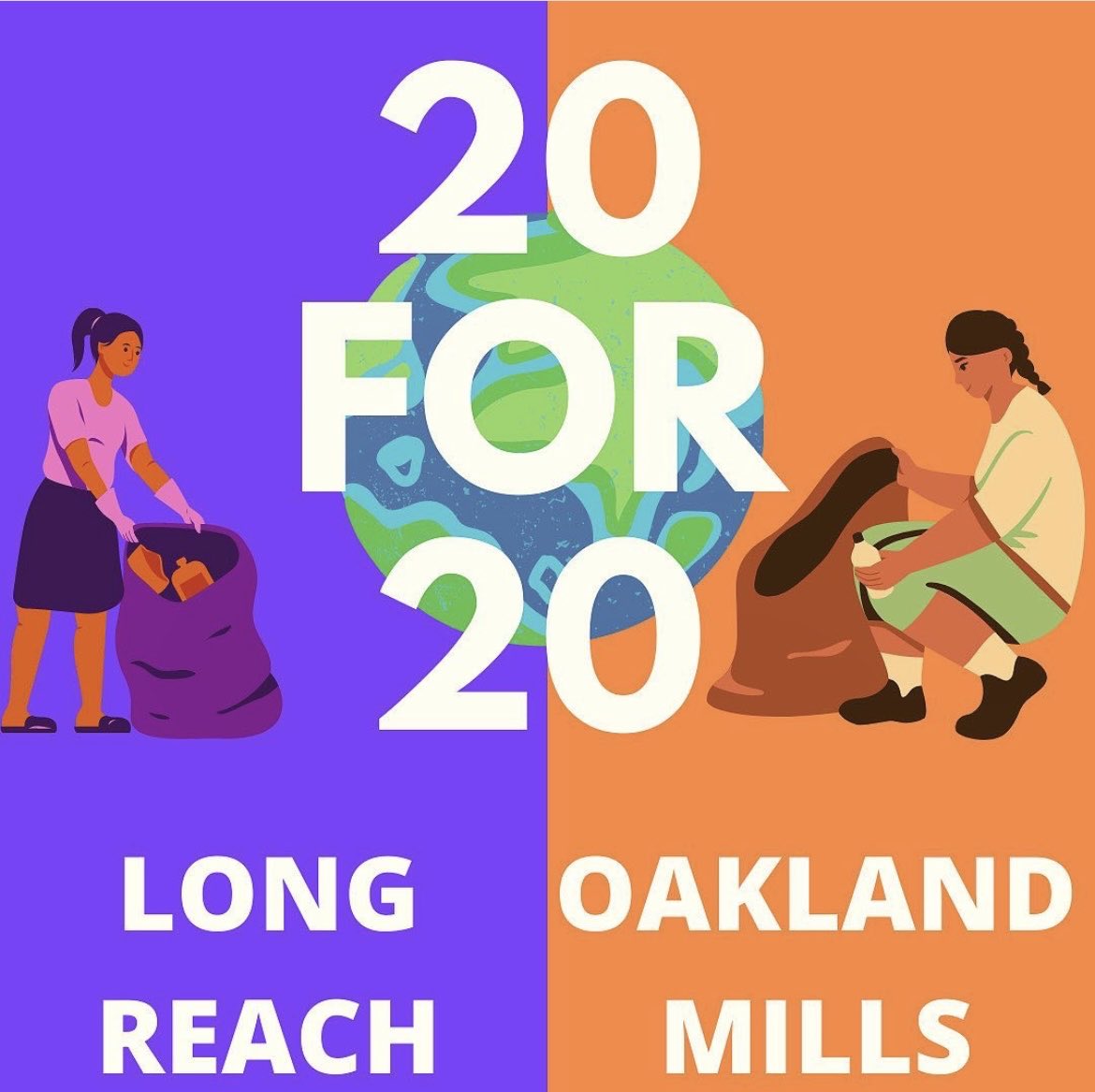 Duff_SciLRHS's tweet photo. Special thanks to Principals Wasilewski and Fink for joining our students in the 20for20 kickoff.  Excited about this cooperative effort of LRHS and OMHS students!! ⁦@hcpss_lrhs⁩ ⁦@hcpss_omhs⁩ ⁦@HCConservancy⁩ ⁦@MsDoodigian⁩ ⁦@LiveGreenHoward⁩ https://t.co/M8RHukmfEF