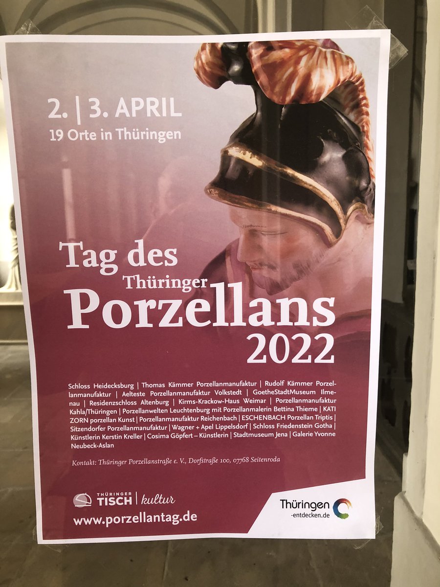 schneidercar's tweet photo. Trotz späten Wintereinbruchs in Thüringen ein eindrucksvoller Tag in Rudolstadt: Gemeinsam mit Landrat @Marko_Wolfram zu Besuch in der sehenswerten @NeoRauch-Ausstellung im Schlossmuseum Heidecksburg und Eröffnung der Thüringer Porzellantage. #kulthueringen #aprilschnee https://t.co/SYIbcKLm0b