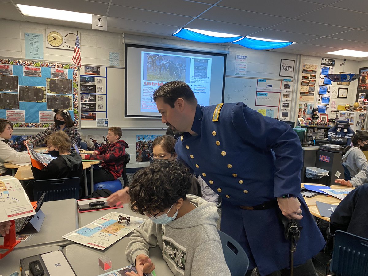 Brian Barackman (@barackmanbrian) on Twitter photo Learning about the civil war while battling Thanos and his army in <a href="/MrBillingsclass/">Jordan Billings</a> gamified classroom! So fun and engaging, thank you General Billings! <a href="/ITMSCougars/">Indian Trail Cougars</a> #OPSMomentsthatmatter Learning about the civil war while battling Thanos and his army in <a href="/MrBillingsclass/">Jordan Billings</a> gamified classroom! So fun and engaging, thank you General Billings! <a href="/ITMSCougars/">Indian Trail Cougars</a> #OPSMomentsthatmatter
