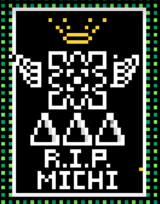 JerkRat_'s tweet photo. please contribute to r/place #ripmichi https://t.co/jXITGdmEQ5