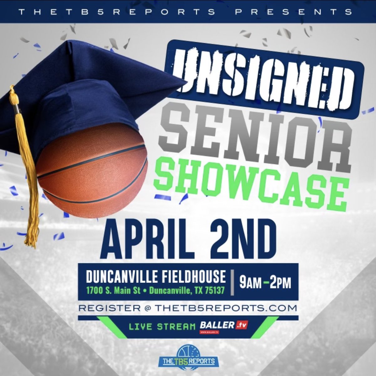 TheTB5Reports's tweet photo. Unsigned senior event participants, @BallerTV link and schedule for tomorrow

https://t.co/bYKUXddxOp

https://t.co/De7ef6p6SF https://t.co/B1sEy1Mb8I