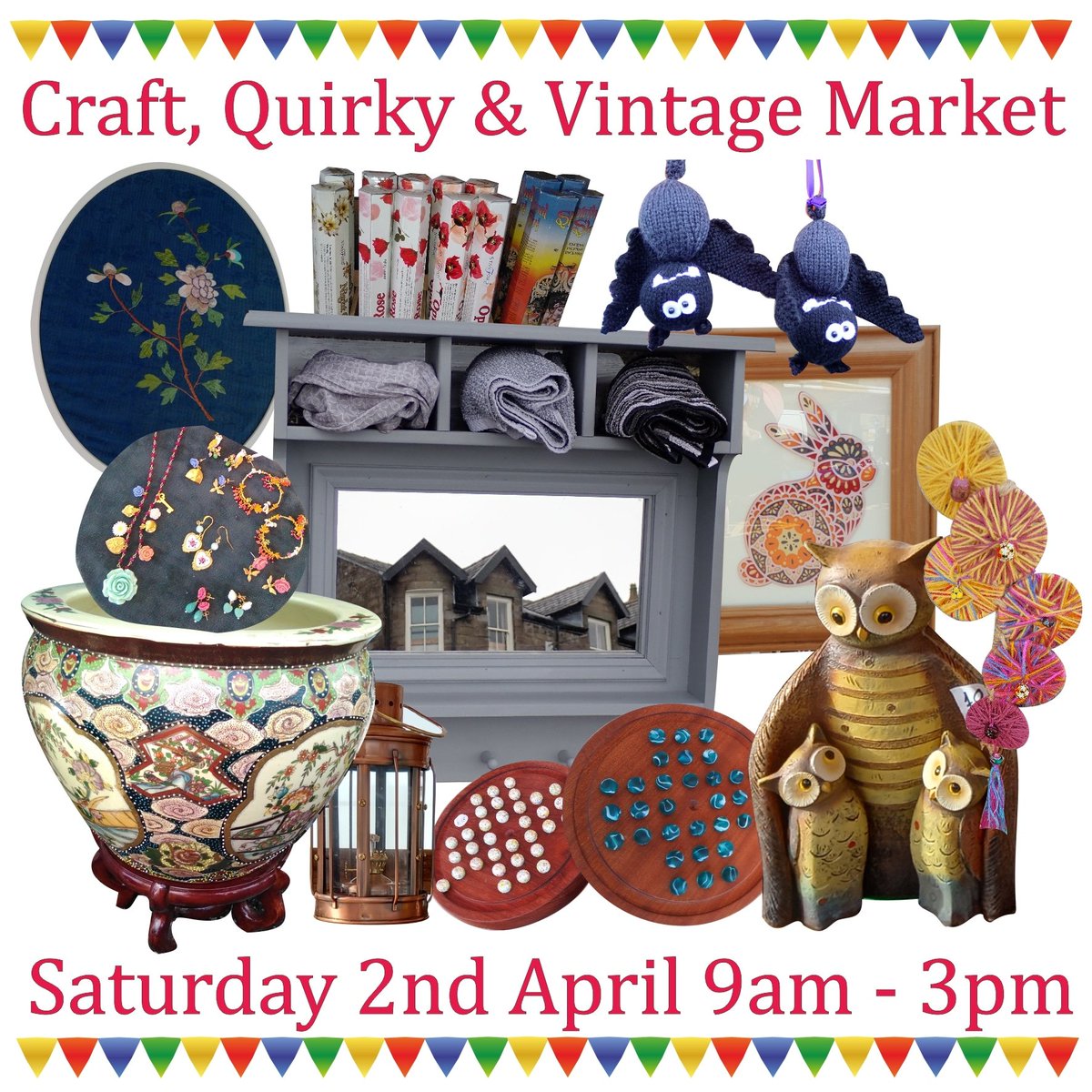 buxtonmarkets's tweet photo. Don't forget the Craft Quirky Vintage Market on Buxton Market tomorrow. https://t.co/l6la1wrZAV