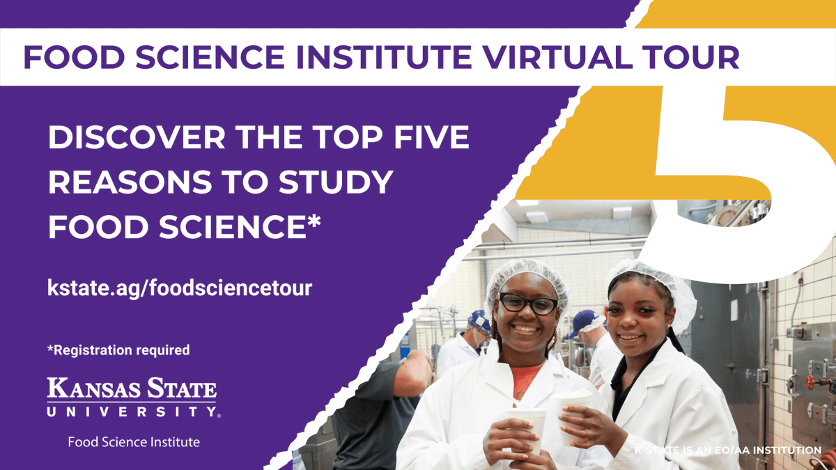 Wildcat_Ext's tweet photo. Teachers, what a great opportunity to show your students the start of what could be their future! Won't you join us on the tour of the K-State Food Science Institute? Register here https://t.co/CD2jhep6A8 https://t.co/tTDzZ4ZsnT