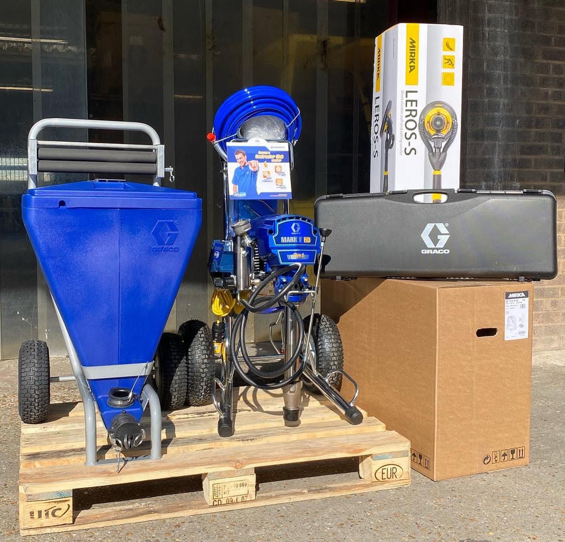 spraydirect's tweet photo. Apart from plaster.....another customer is all set up and ready to go!!!!! https://t.co/ET8p1Slb4X