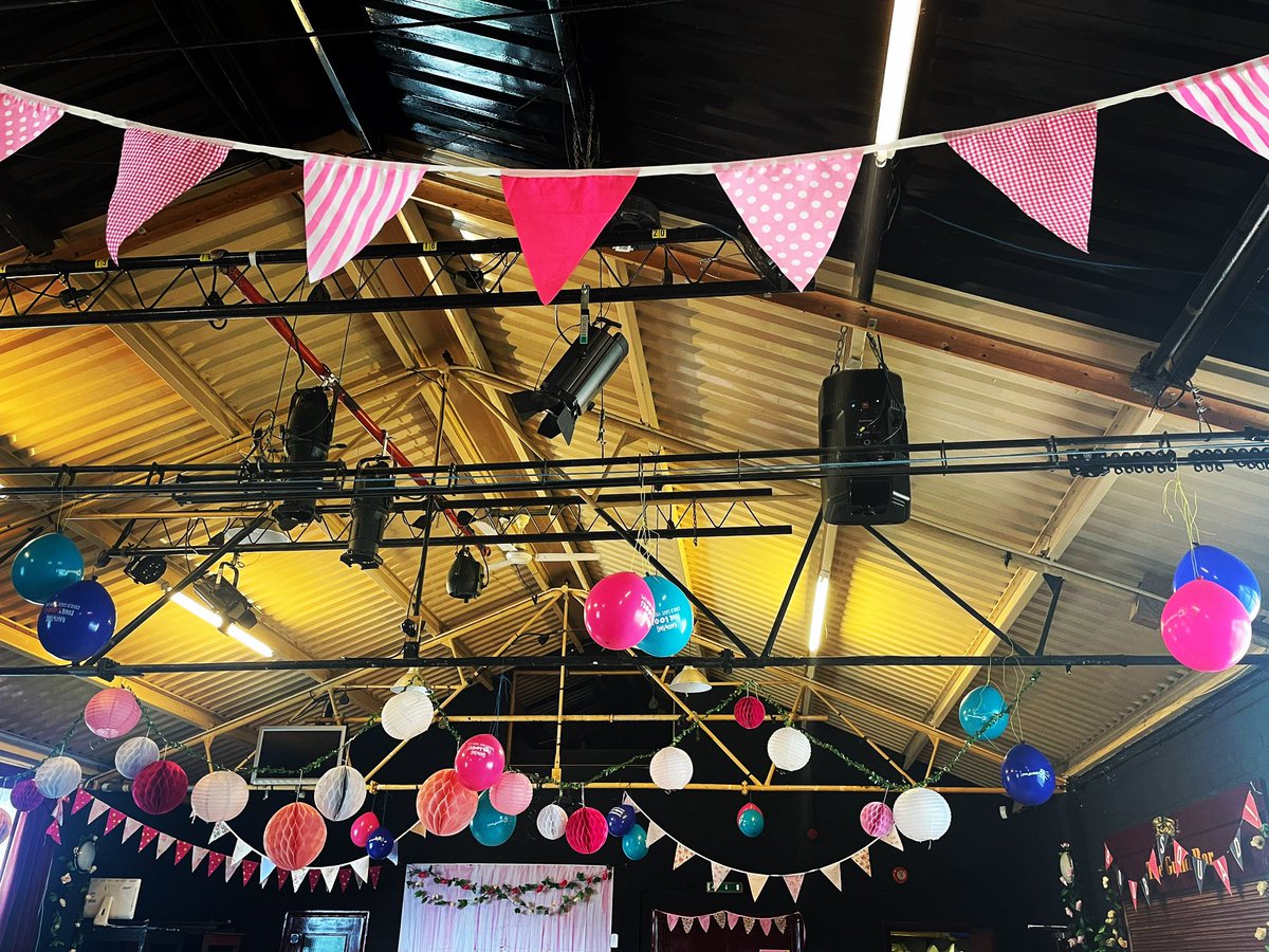 Guildfringefest's tweet photo. Decorations are up, cakes are baking across ovens in Gravesham and last minute prep being carried out. We can’t wait to see you tomorrow at the Pink Tea Party raising money for @breastcancernow and @coppafeelpeople if you haven’t got tickets yet, grab them now before sales close! https://t.co/ZiGGOAyJRh