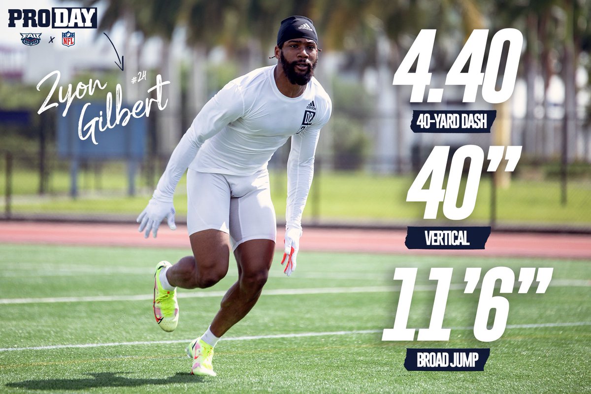 FAUFootball's tweet photo. Turning heads 📈

@ZjG_24 | #ProDay https://t.co/7jSaHuhqyg