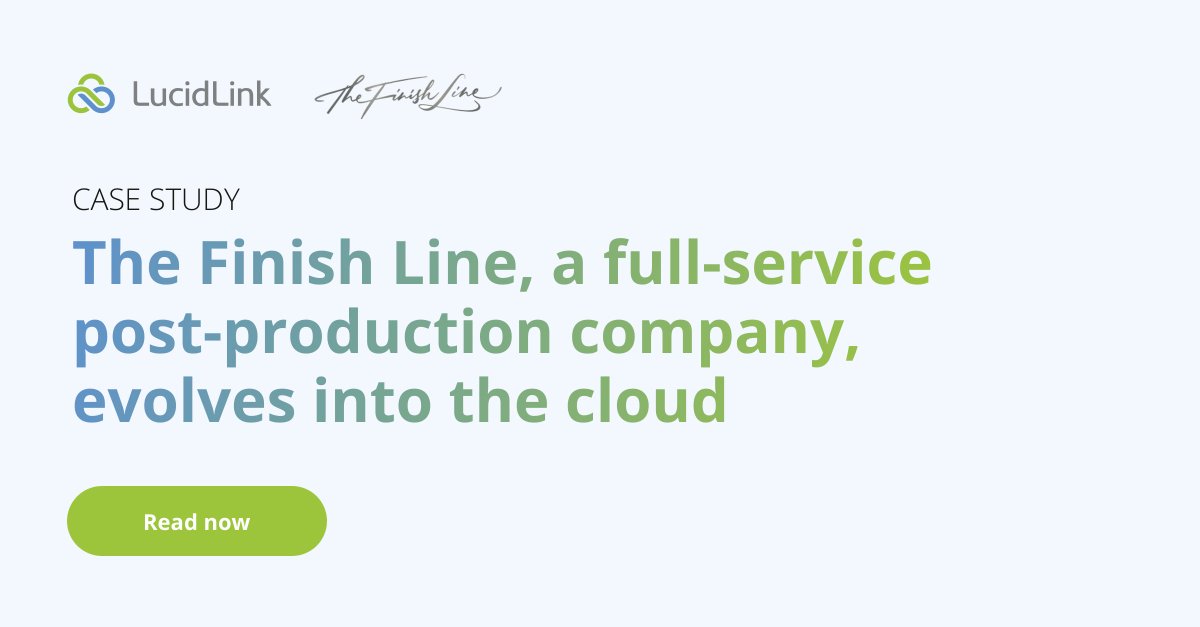 Lucid_Link's tweet photo. Check out our latest case study with @TheFinishLine_ &amp; learn how the company maintains high-quality production regardless of time constraints and locations, thanks to LucidLink: https://t.co/WsegMldtTI

#cloud #postproduction #casestudy #lucidlink #video #collaboration https://t.co/eMAZlUY7bt
