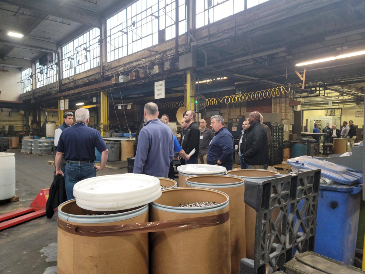 NRWIB's tweet photo. Last night we hosted local #manufacturers for a tour of Unimetal in #ThomastonCT followed by a call to action at #ClocktowerBrewery! Paul Levoie, Chief Manufacturing Officer of CT joined us to hear what CT needs to invest in manufacturing and the workforce! #CTEconomy #CTWorks https://t.co/0xePplEI6w