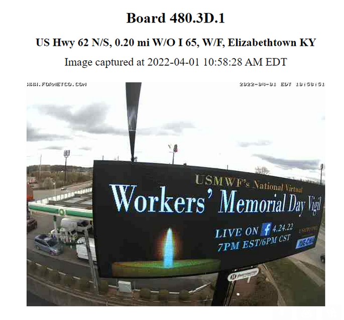 USMWF's tweet photo. BILLBOARDS ARE GOING UP!!!
Thank You IUE-CWA for their support this year in sponsoring 19 billboards up across OH, KY, IN, PA and WV helping us honor, recognize and remember our fallen workers. 
For more information about IUE-CWA go to https://t.co/hnhi7DN3bT https://t.co/KGFLPWXHOV