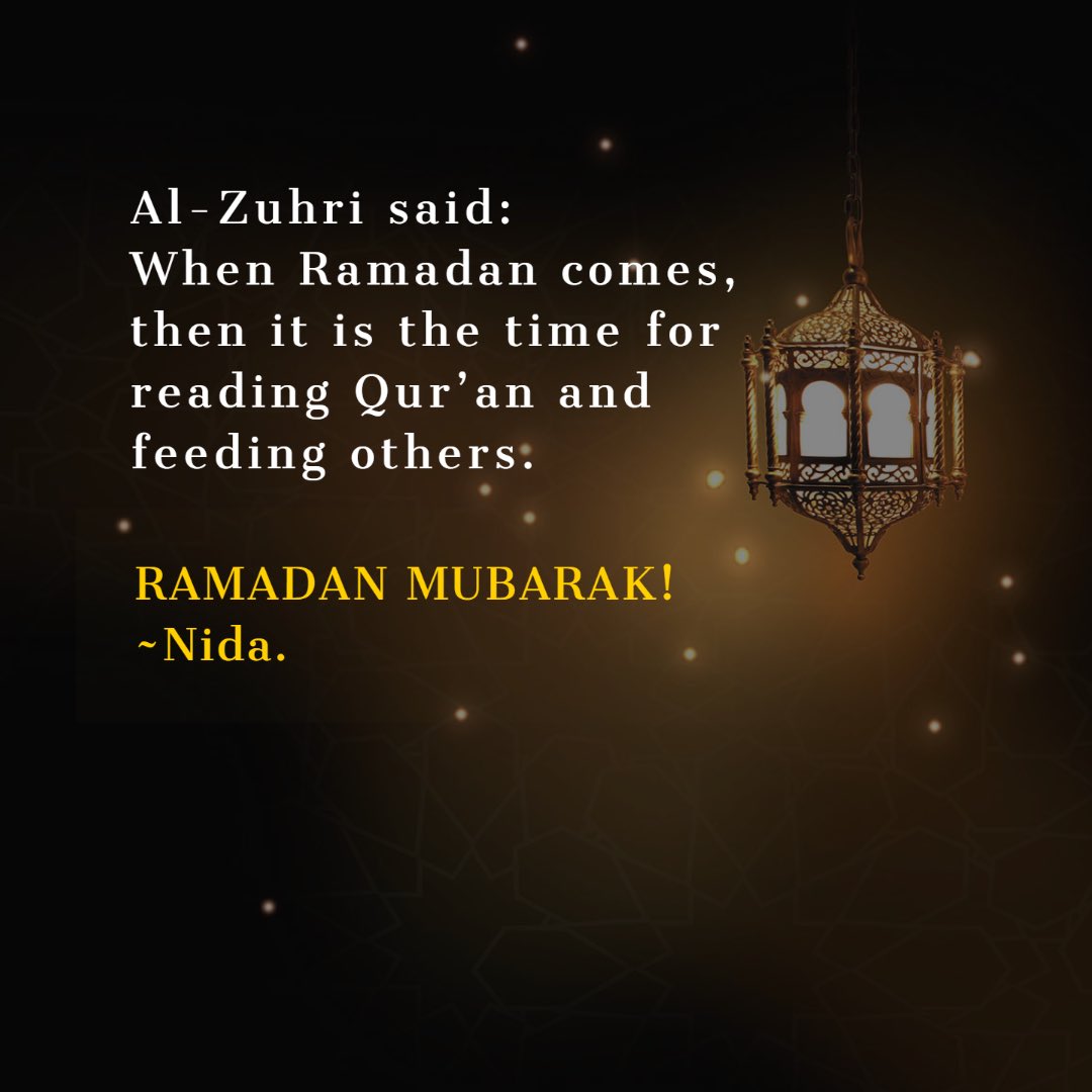 princessnida1's tweet photo. Al-Zuhri said:
When Ramadan comes, then it is the time for reading Qur’an and feeding others. Ramadan Mubarak everyone! Stay blessed!
#Ramadan2022 #RamadanMubarak #Ramadan #Quran #Sunnah #Fasting #Iftar #Iftaar #Feed #Hunger #Siyam #Qiyam #sawm #Salah #LaylatulQadr #Blessednights https://t.co/1T0iFgDF1p