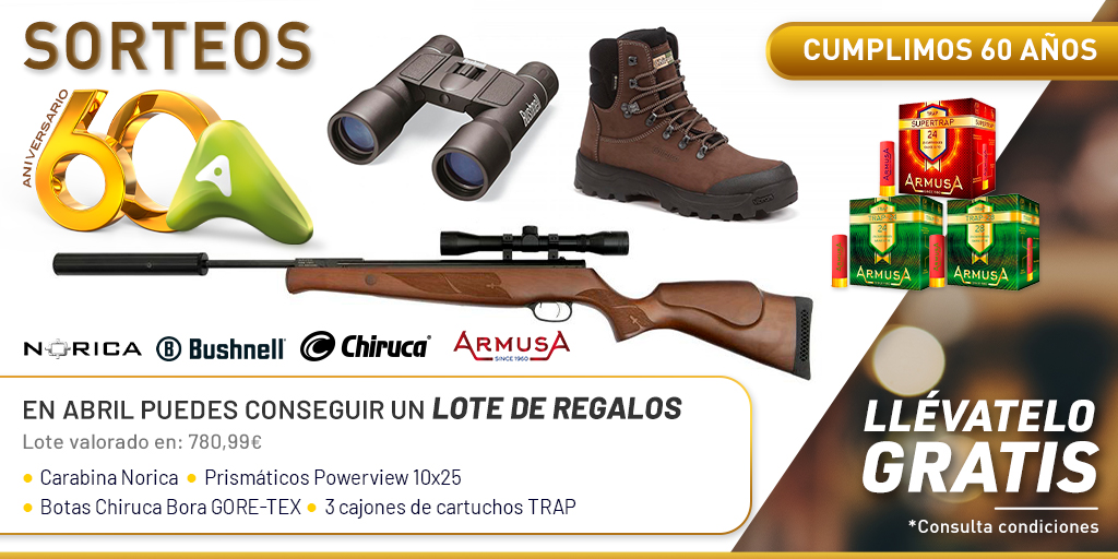 Cumplimos 60 años!!! 🥳 Celébralo con nosotros con un sorteo especial 😊 Llévate un LOTE DE REGALOS valorado en 780€!!!
👉 a-alvarez.com/caza/aniversar…