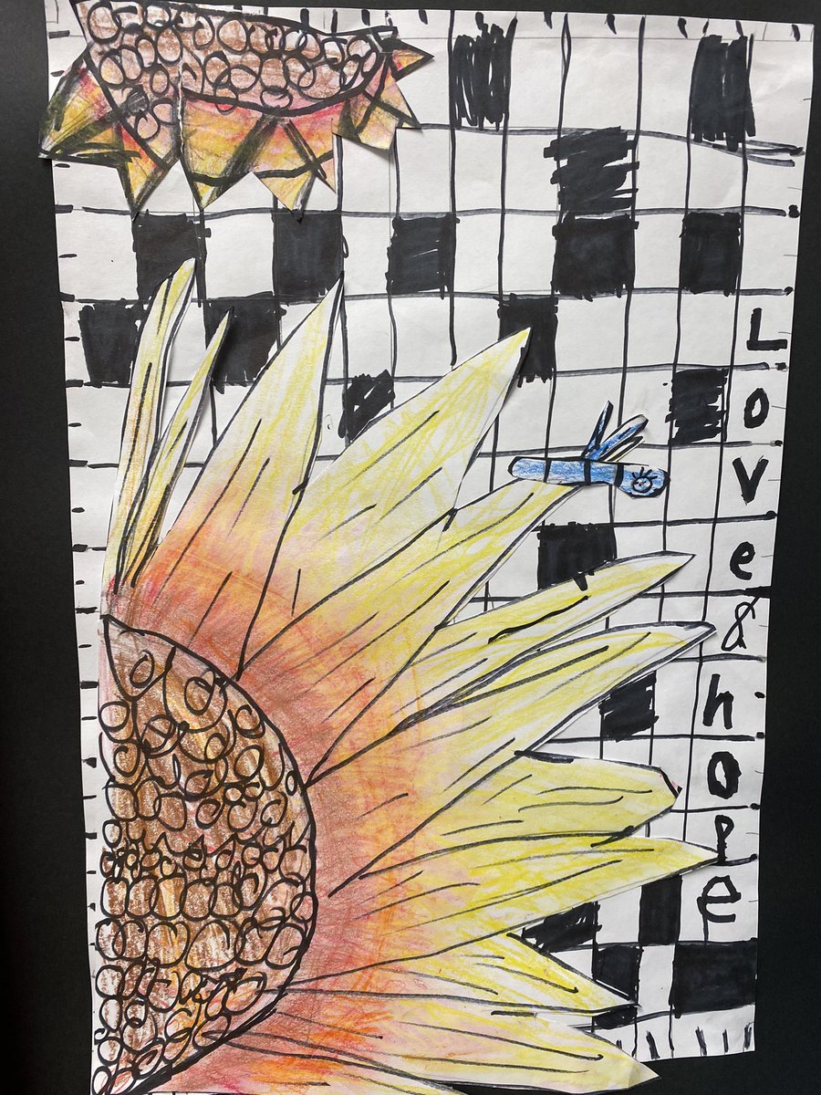 SPESgreenArt's tweet photo. 3rdGrade “Sunflowers For Peace” @spes0310 @sfisherBCPS @RTwentey @cgibson5bcps https://t.co/0K4NiVA3TE