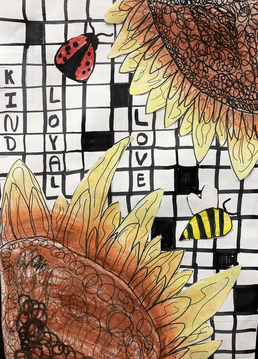 SPESgreenArt's tweet photo. 3rdGrade “Sunflowers For Peace” @spes0310 @sfisherBCPS @RTwentey @cgibson5bcps https://t.co/0K4NiVA3TE