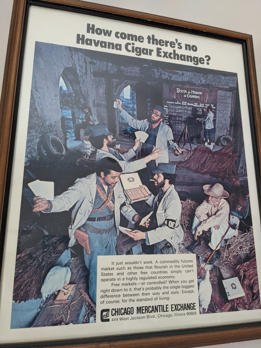 sick CME poster from my grandpa's time as a trader