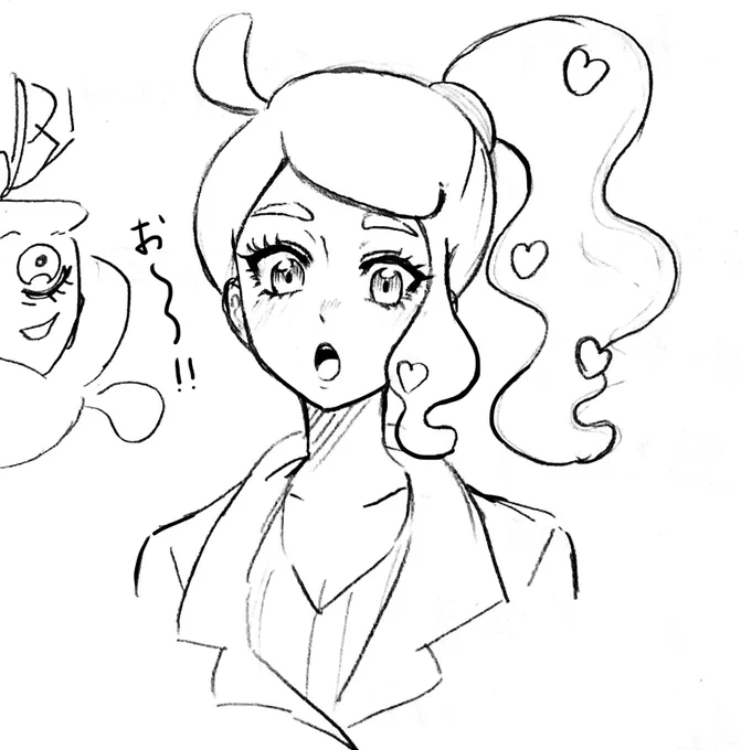 アナログだと描くたび顔が違う 