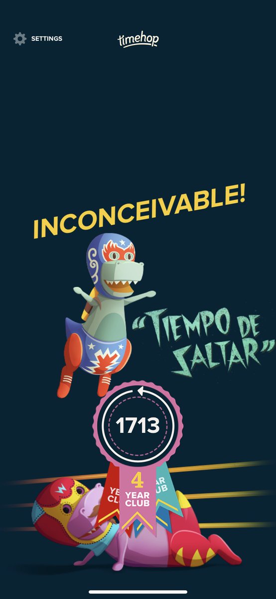 nickticali's tweet photo. Hey @timehop!! Look at this INCONCEIVABLE streak! I just have to win #the2020timehoppuzzlehunt!! https://t.co/BwnqcEfq5y