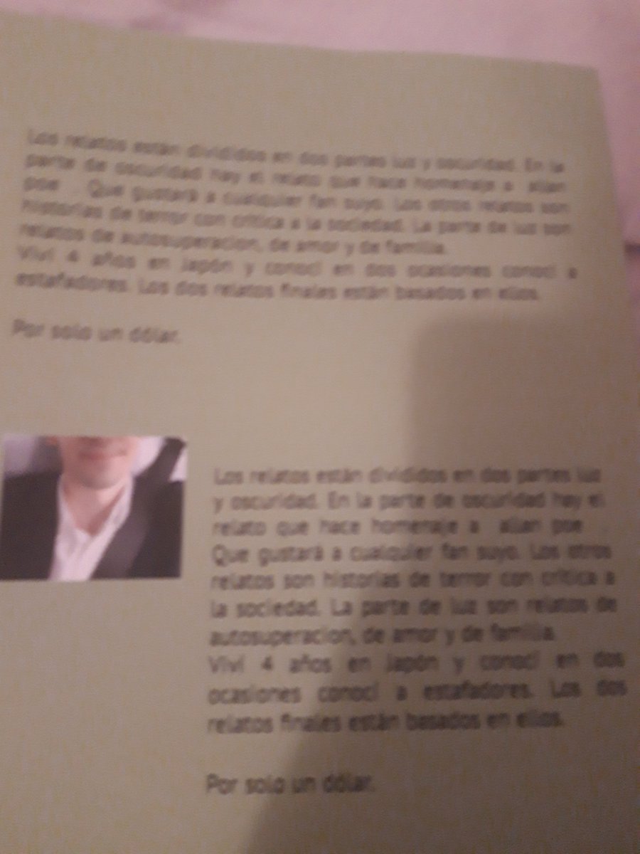 elchar91's tweet photo. #libroamazon.
#libro #relatos
Mi libro editado enteramente por mí en Amazon. Creo me pasé con el tamaño 😅 https://t.co/gCeqJRaEGD