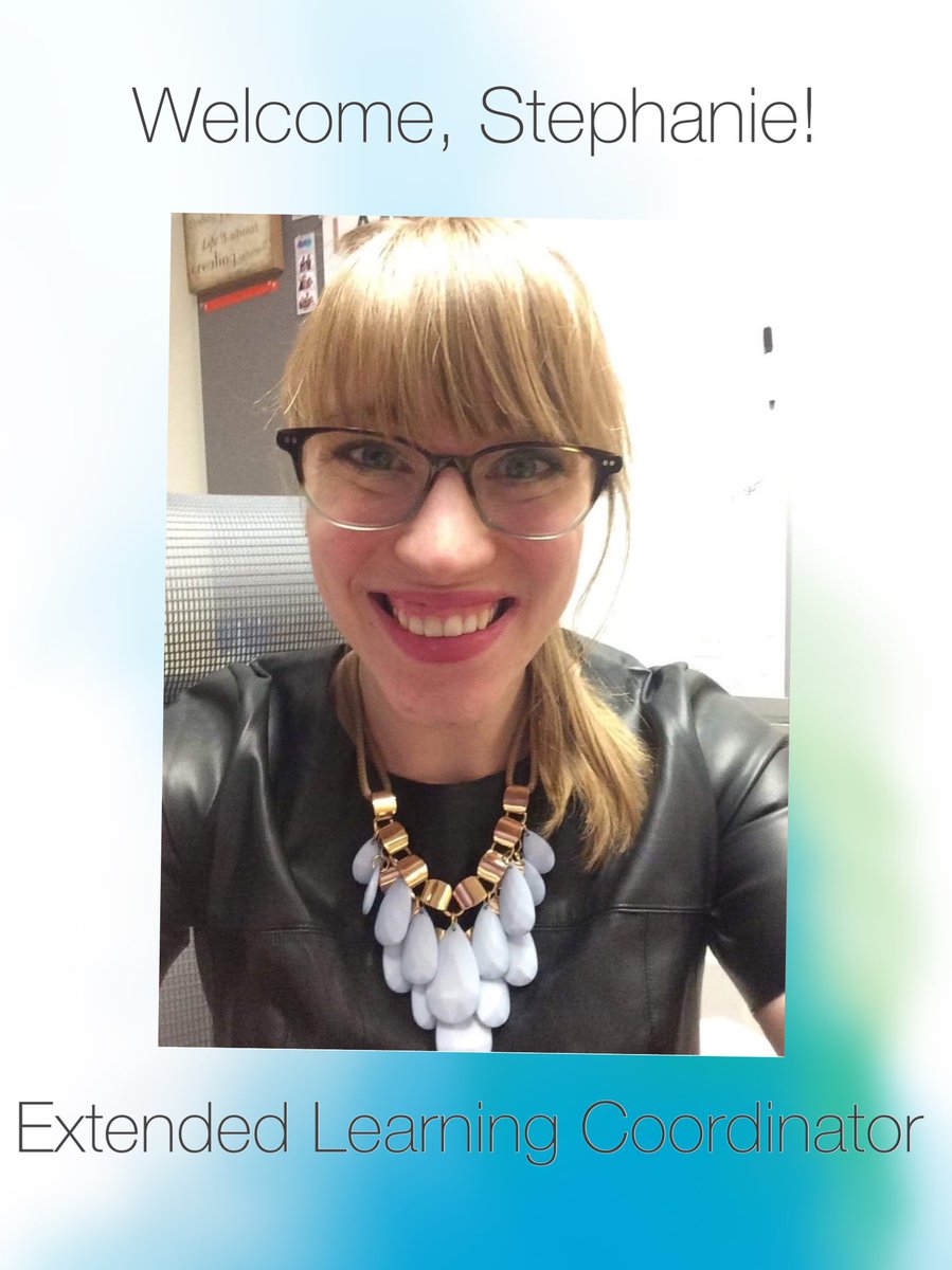 MylaeRobson's tweet photo. Happy to announce that effective April 19th the @NU_TeachingHub Extended Learning Team is welcoming our inaugural Extended Learning Coordinator @StephVennard ! Looking forward to achieving great things with you! https://t.co/knkK8G8jwS