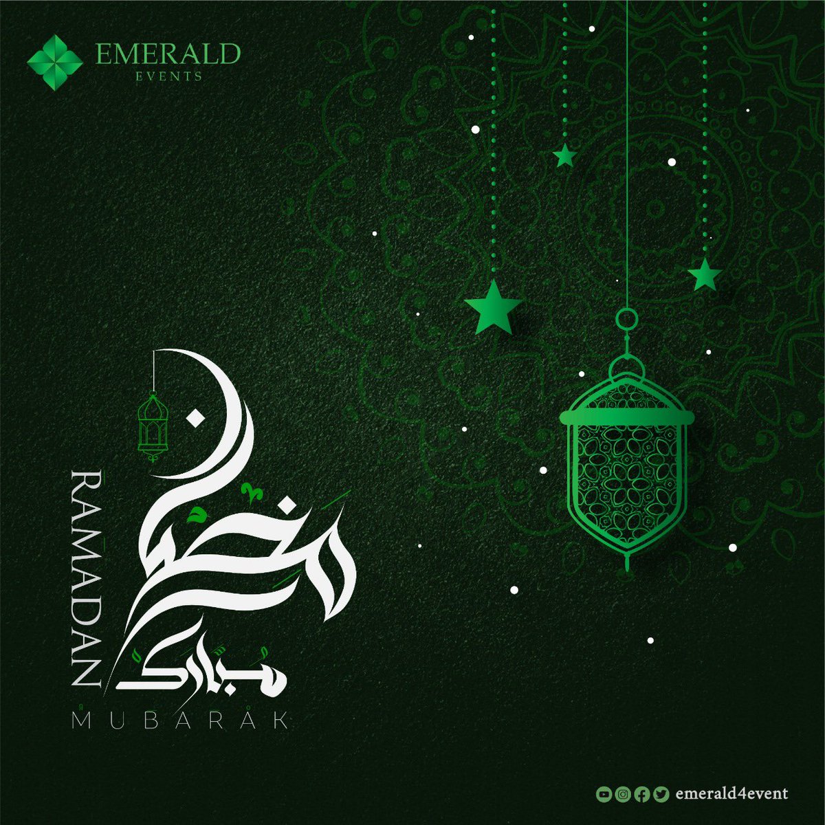 emerald4events's tweet photo. رمضان مبارك تقبل الله منا ومنكم صالح الأعمال

#رمضان #رمضان_مبارك🌙 #شهر_رمضان 
#الزمرد_العالمية https://t.co/jsI3LxrKMp