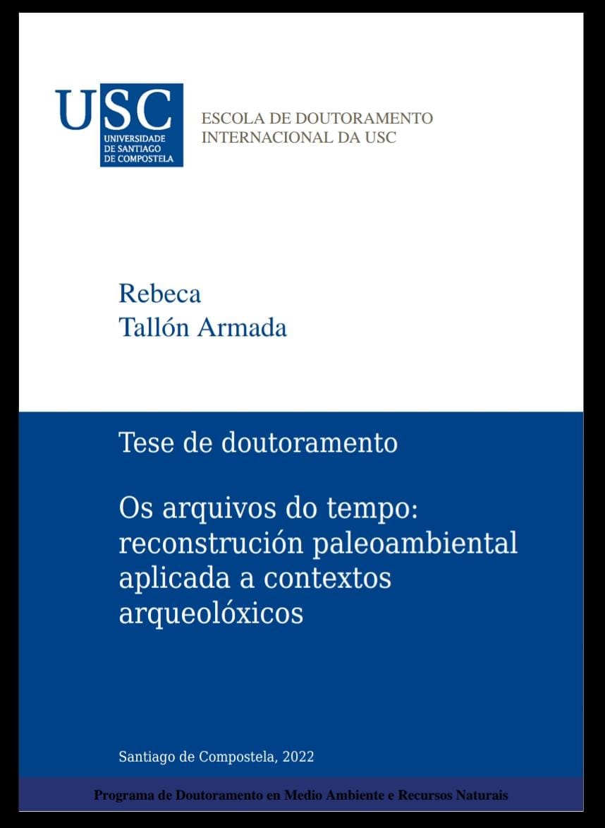 eco_past's tweet photo. 📢📢📢O próximo xoves a nosa compañeira Rebeca Tallón defenderá a súa tese doutoral "Os arquivos do tempo: reconstrucción paleoambiental aplicada a contextos arqueolóxicos", no salón de graos da Facultade de Bioloxía as 11.30A.M. https://t.co/YjtFlAWNvY