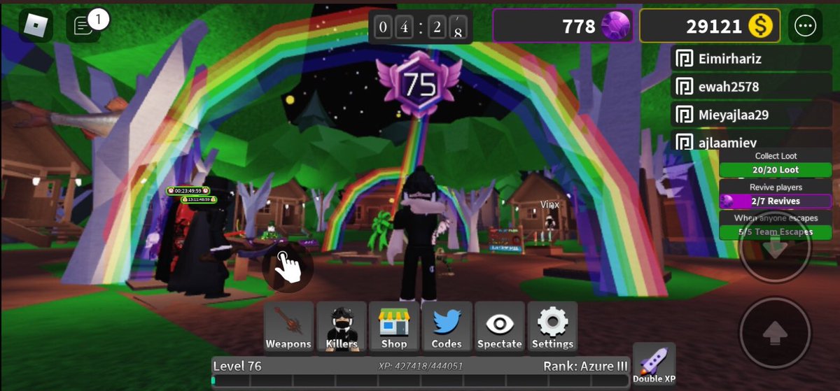 emrhriz's tweet photo. St patrick’s event already ended on 1 April ☘️🦃 for me  this is the best event so far tbh  have a lot of good knifes , killers and limited items. Cant wait for the next event 1 B ✨

#survivethekiller #Roblox #RobloxDev https://t.co/WDuPshWRG9
