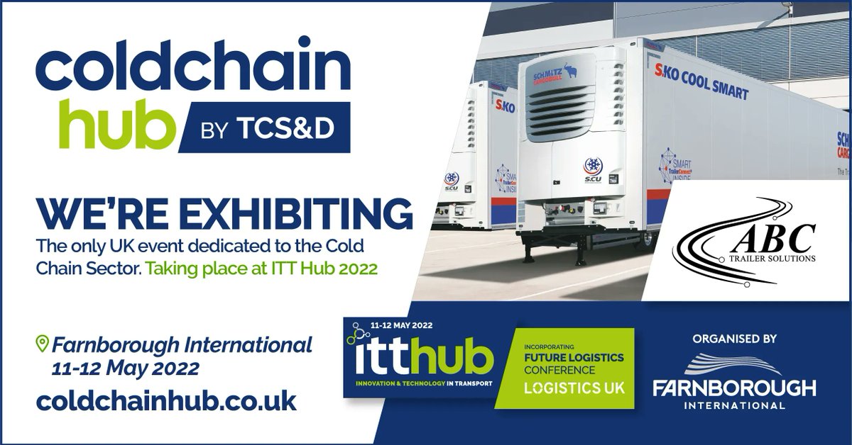 SRT_Show's tweet photo. Exhibitor Profile: ABC Trailer Solutions
Website: https://t.co/I9J60K3wgT 
Twitter: @AbcTrailer
Event Profile: https://t.co/94geSIX6d0 
#ITTHUB #NetZero #Transport #Innovation #Technology #Logistics #RideDrive #Exhibition #Conference #Bus #Coach #Truck #Van #ColdChain #TCSD https://t.co/LVBFpZFMjS