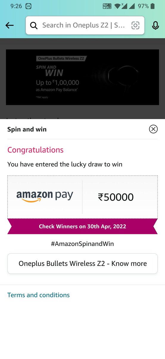 dghodasara's tweet photo. @amazonIN, @OnePlus_IN #OneplusBulletsWirelessZ2 #BeyondBassic https://t.co/D5VV0Qjqsn