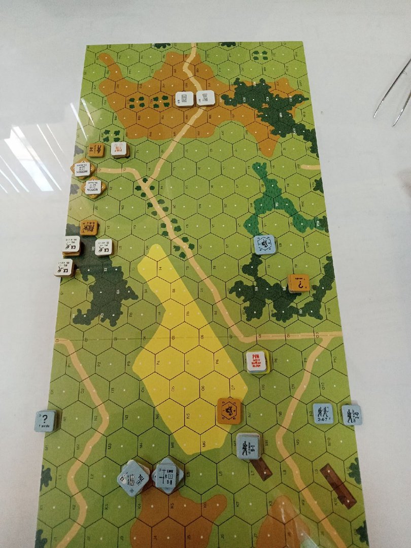 hexandcounter's tweet photo. Played J106 Marders not Martyrs ASL scenario from @MultiManPub ASL Journal 7 twice. Great small situation with interesting combination of opposing tactical tools. Russian mortar is very important to deter Marders from action. Also adapted a camera to roll real dice playing VASSAL https://t.co/wOsewMzH35