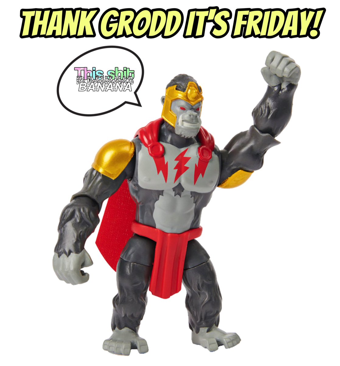 WeirdScienceDC's tweet photo. Thank Grodd It’s Friday!
#dccomics #gorillagrodd #grodd #bananas #tgif #goreadcomics https://t.co/YA0P5jbO68