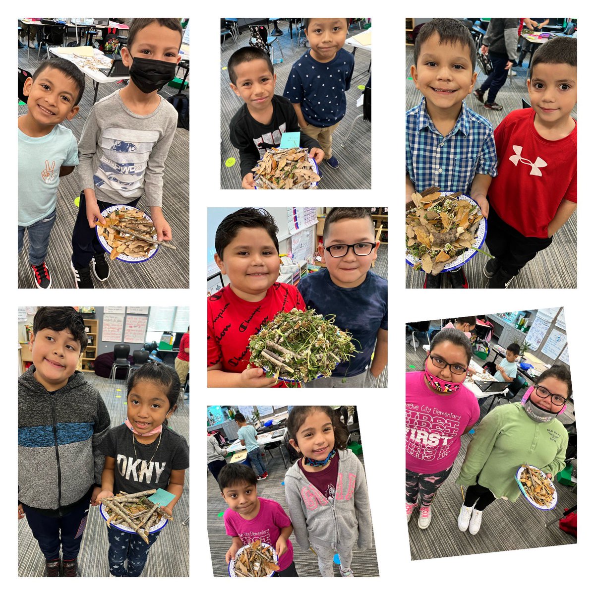 JenFdS's tweet photo. Engineering bird nests today!
No man made materials used…except for the plate to hold the nest! 😉
#firstgrade #duallanguage #bilingual #duallanguageoneway #ClearCreekISD #LCEMustangs #ccisdlearns @PickeringTammi @LCE_Mustangs https://t.co/8bgMk5AZzG