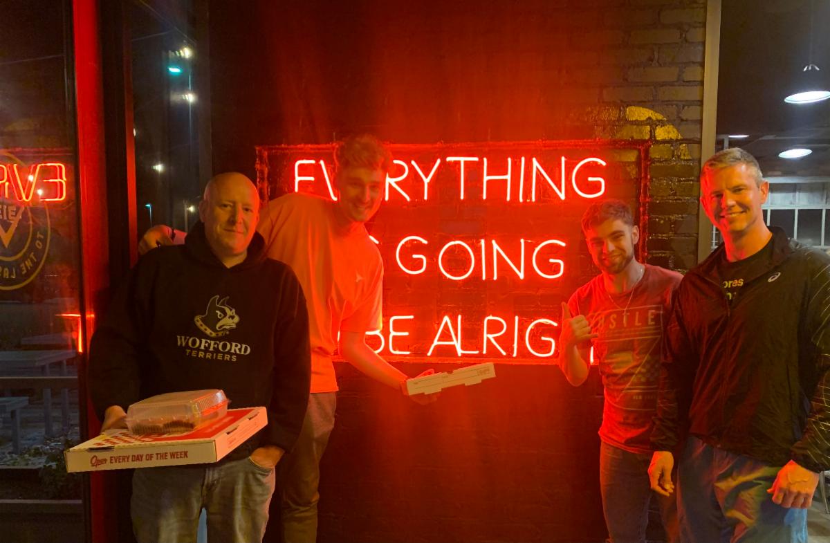 SecondChanceATX's tweet photo. A few of the residents at Second Chances mens home and even a member of Alumni going out to a new pizza spot in Cedar Park. Supporting Yellow House Foundation and fellowship was the name of the game on this night.

#pizza #VIA313 #soberlife #wedorecover #ATXsober #soberliving https://t.co/p3Fbu1IE3a