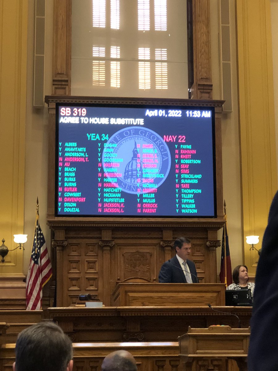 jasonanavitarte's tweet image. Constitutional Carry now heads to @GovKemp for his signature! 🇺🇸 @GASenateGOP 
#SB319 #2A