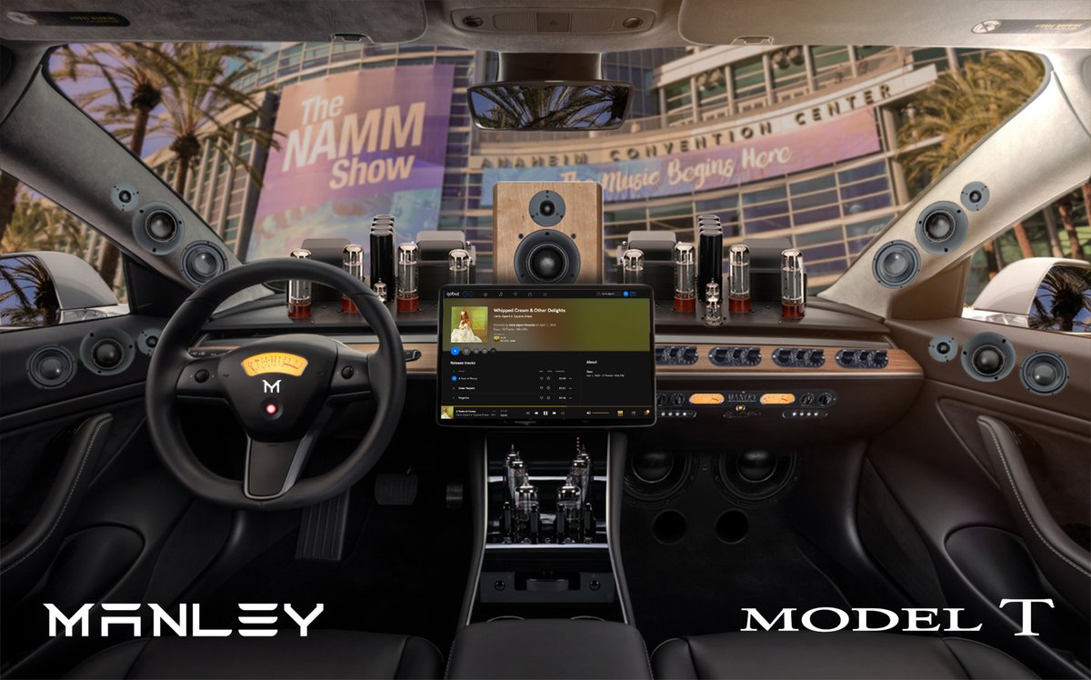 manleylabs's tweet image. NEW FOR #NAMM: The MANLEY MODEL T.

With 1000 horsepower, 3200 Watts of all-tube amplification, and weighing in at nearly 7500 lbs, the MODEL T is the biggest, baddest audiophile system we've ever built. 

Test Drives👇
manley.com/news/2022/4/1/…

#tubesrule #aprilrules #aprilfools