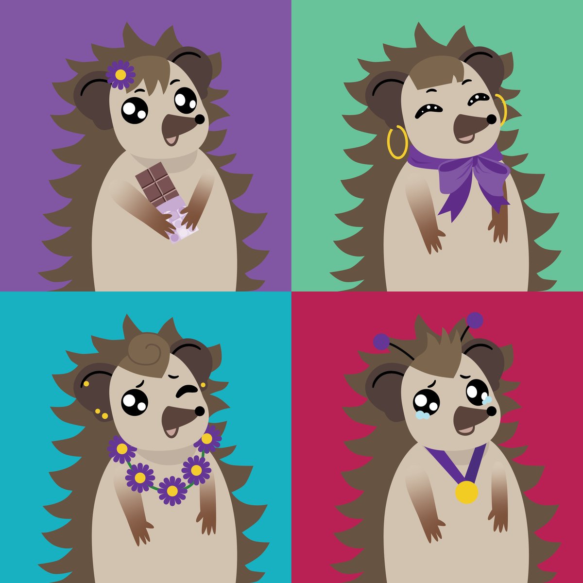 PurdysChocolate's tweet photo. We’re putting the FUN in non-FUNgible. Purdys new Prickly Pals NFT has just dropped! Bid your pal today. 🦔💰  #LetsBePals https://t.co/zIsGVKn9Fr https://t.co/tc9IBfSuHn