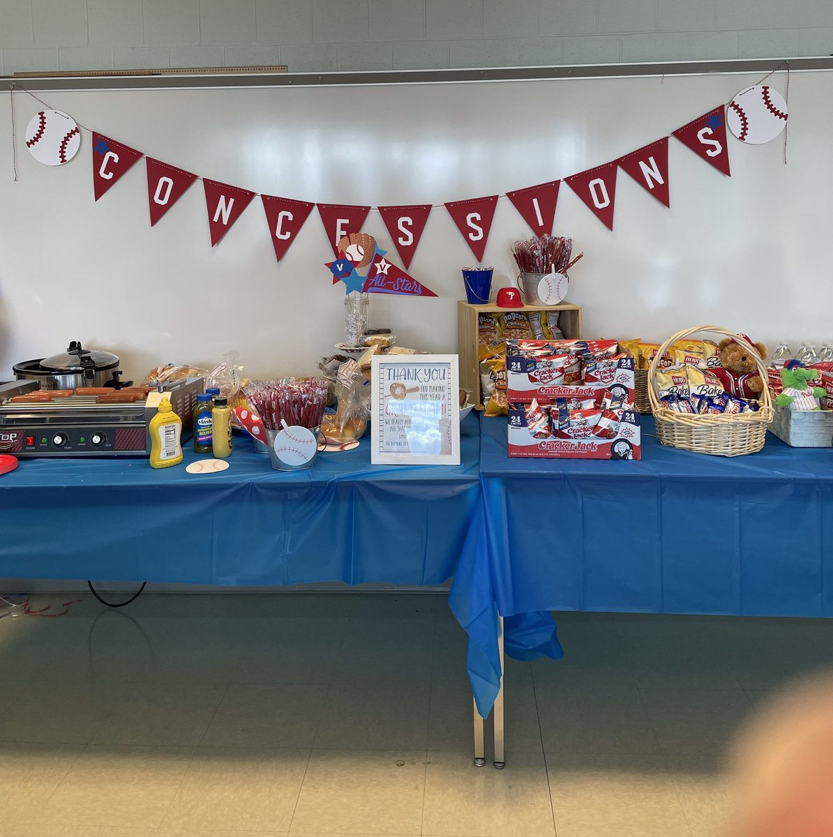 Thanks <a href="/SASD_Vernfield/">Vernfield Elementary</a> families for all of the baseball themed snacks! Your kindness is so appreciated. So grateful to work in such a supportive school community <a href="/SASDinfo/">Souderton Area SD</a> #kindness #community