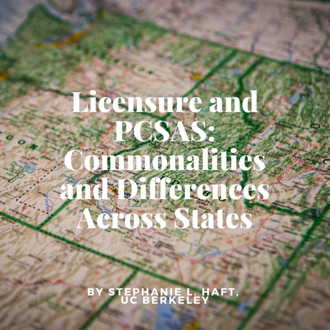 How does PCSAS accreditation affect licensure? How might states enact legislation to approve PCSAS as an accrediting body for licensure? Read this article by <a href="/stephanie_haft/">Stephanie Haft</a> at <a href="/UCBerkeley/">UC Berkeley</a> for answers to these questions and more! ow.ly/X8jY50IvqYr