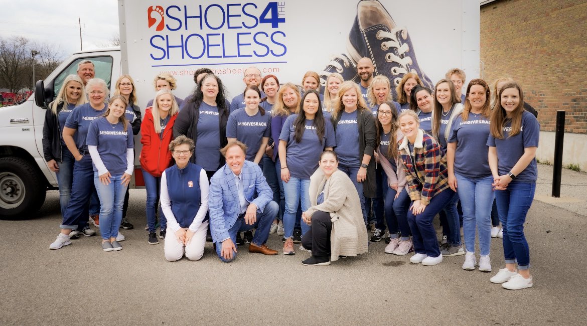 mb_benefits's tweet photo. Last week, our #MBGivesBack team volunteered their time at Harry Russell Elementary in West Carrollton to donate 205 pairs of shoes to children in need. Please consider donating to @Shoes4Shoeless to help this unbelievable organization continue their mission! #MuchBetterAtMB https://t.co/FP2ClumLty
