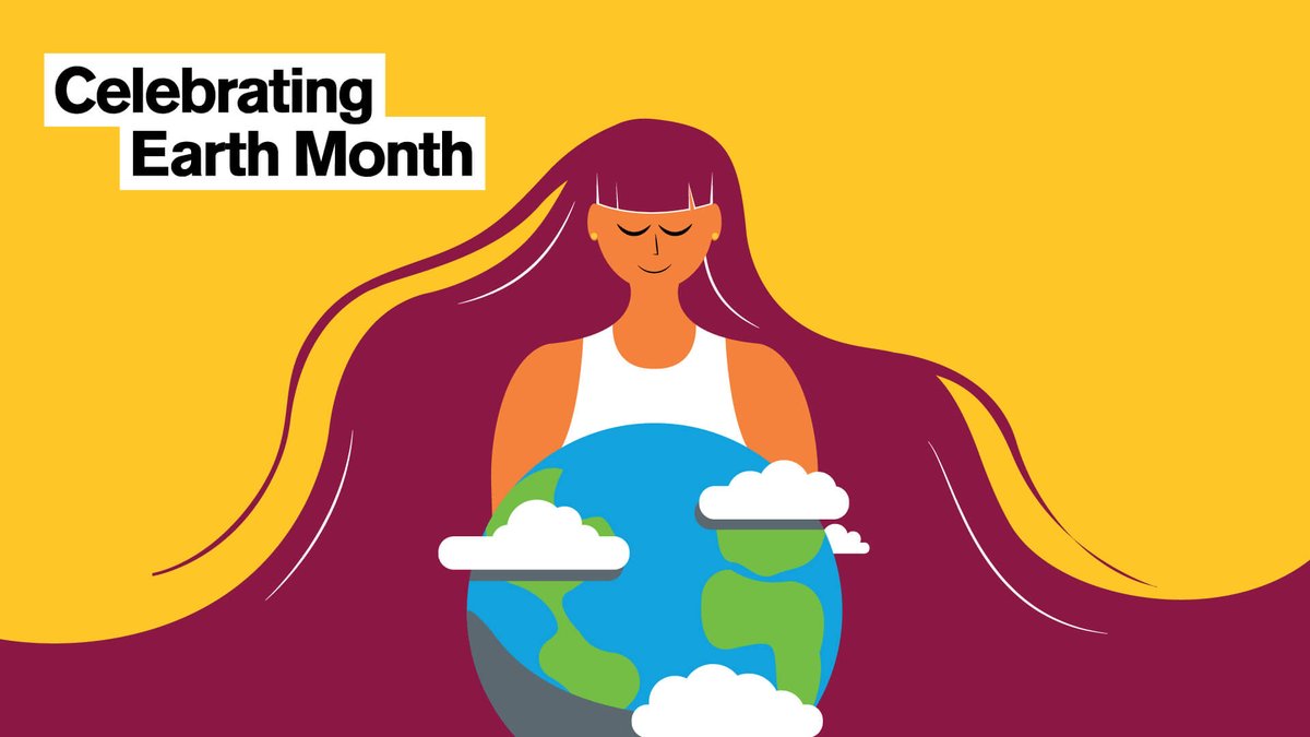 ASU's tweet photo. Happy #EarthMonth, Sun Devils! 🌎

Looking for ways to get involved? Check out all the programs and events happening on and around campus this month. 💛
 https://t.co/zqkhqmNgtw https://t.co/hXFFl2qVaw
