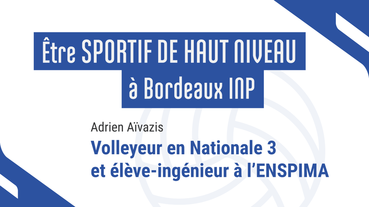 enspima's tweet photo. [Sportif de haut niveau]

🤾  Rencontre avec Adrien Aivazis, élève-ingénieur à l’ENSPIMA et volleyeur en National 3 ! Quel est son emploi du temps ? Dans quelles équipes joue-t-il ? La réponse à vos questions se trouve dans cette vidéo !

👉 https://t.co/VFJBJGRFQo https://t.co/l0keZSMVzd