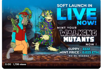 NaughtyChalupa's tweet photo. @Walking_Mutant is a scam project just please be aware. I had my fun in there discord for about 10 seconds before I was booted. Stop giving your hard earned money to shit projects. This is public knowledge that this is a scam. STOP. Just STOP. @ #WalkingMutantScam #walkingmutant https://t.co/1A3iNV5SuA